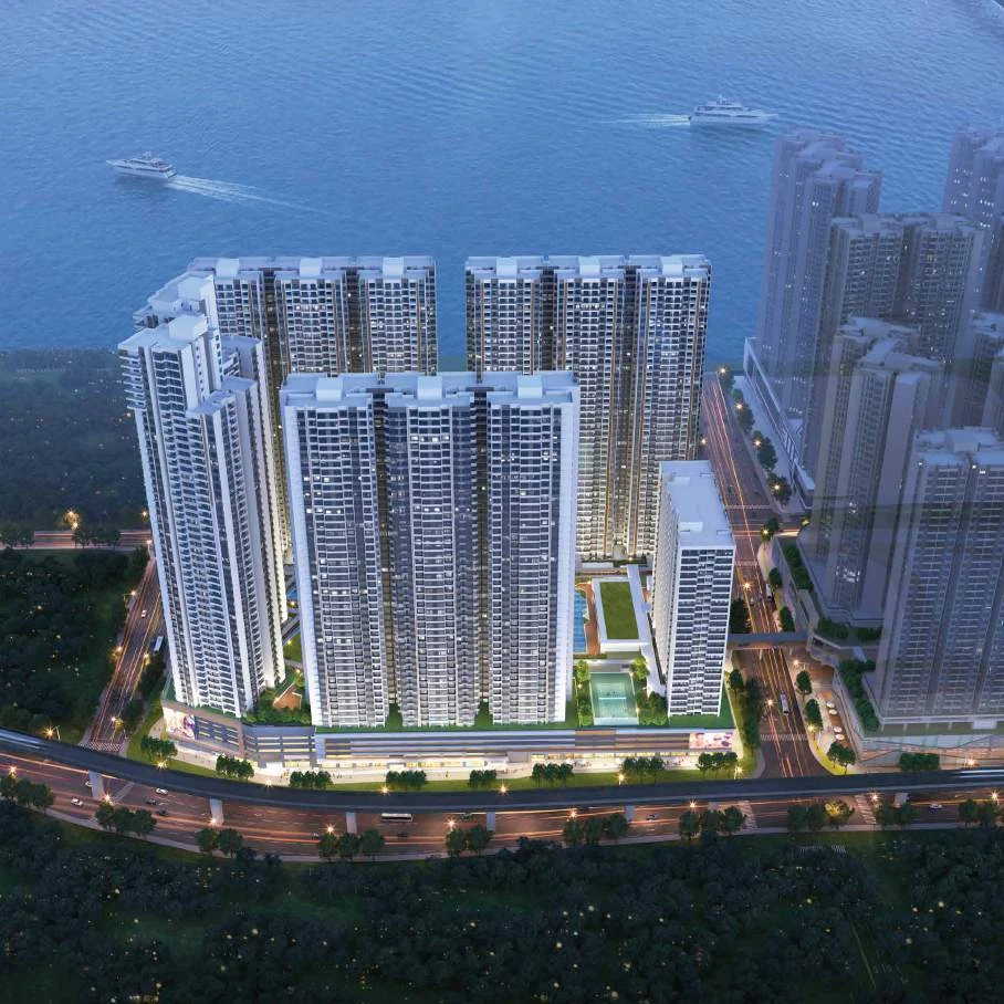 Phase 3 New Casa Suites architectural rendering within the waterfront precinct